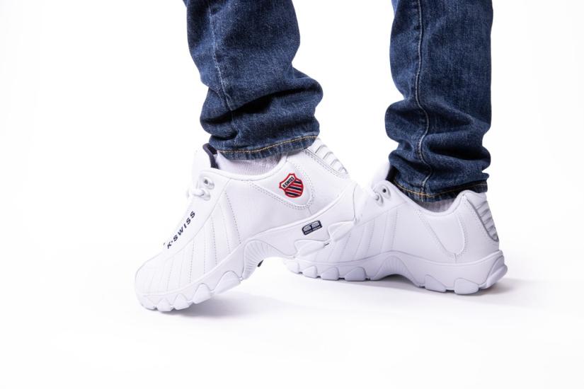 K-Swiss ST329 CMF White/navy/red | Men Wide Shoes