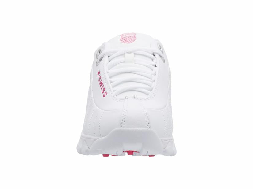 K-Swiss ST329 CMF White/shocking Pink | Women Wide Shoes