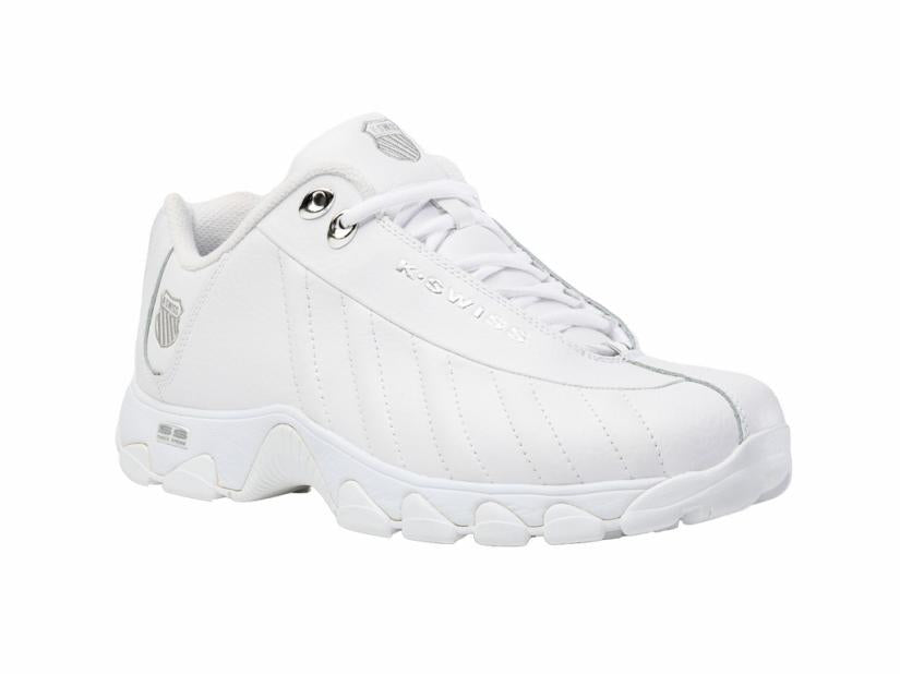 K-Swiss ST329 CMF White/silver/silver | Men Wide Shoes