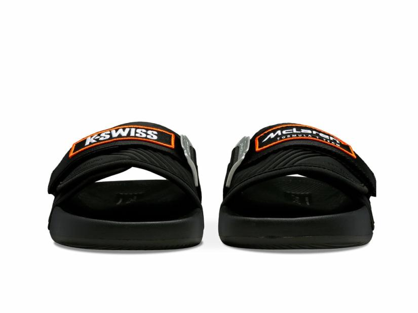 K-Swiss STRAP SANDAL X MCLAREN Black/papaya | Men Lifestyle