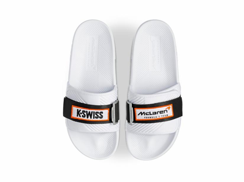 K-Swiss STRAP SANDAL X MCLAREN White /black /papaya | Men Lifestyle