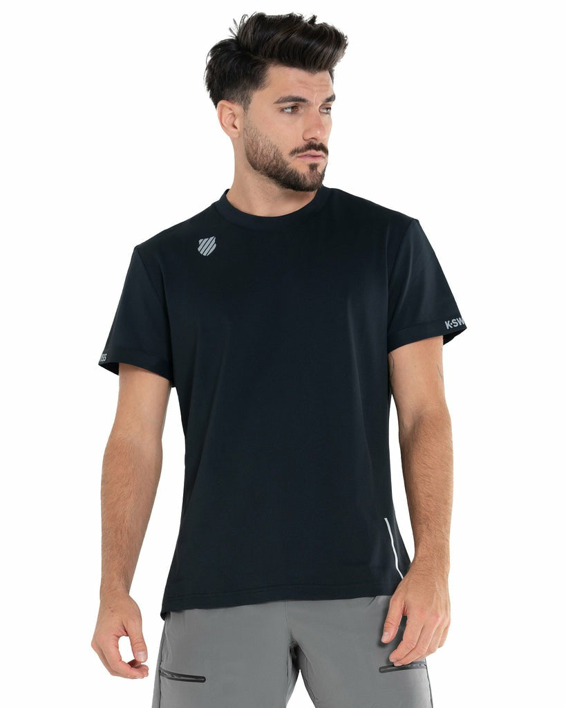 K-Swiss TECH PIQUE CREW Black | Men Tennis &amp; Pickleball