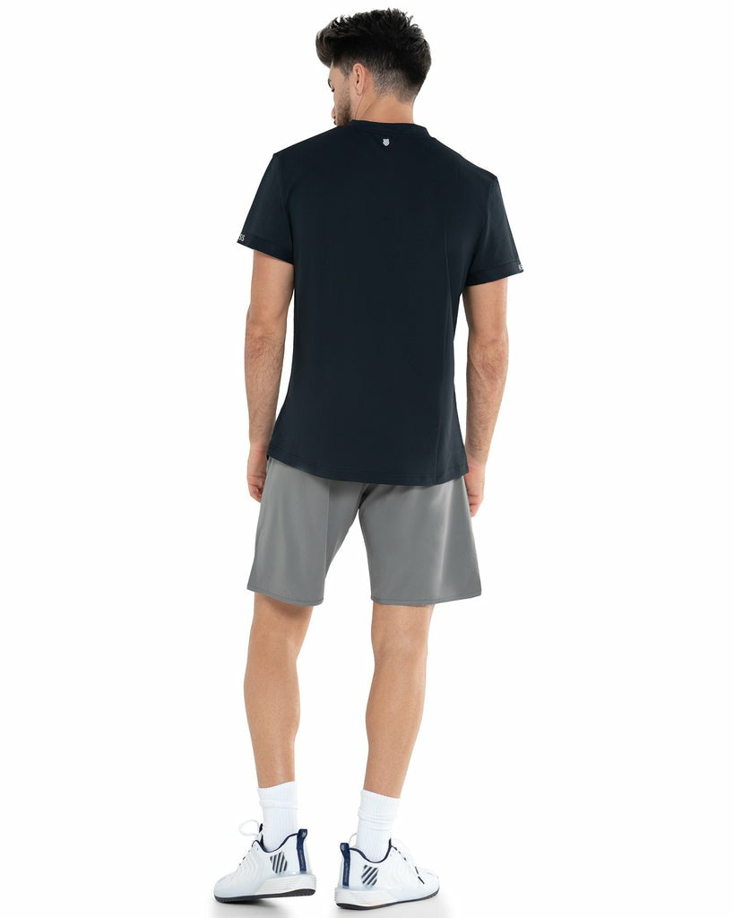 K-Swiss TECH PIQUE CREW Black | Men Tennis &amp; Pickleball