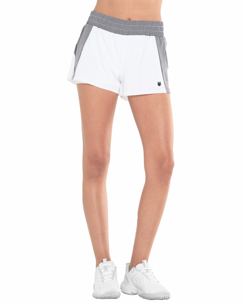 K-Swiss TRAINER SHORT-3" White/black | Women Tennis &amp; Pickleball