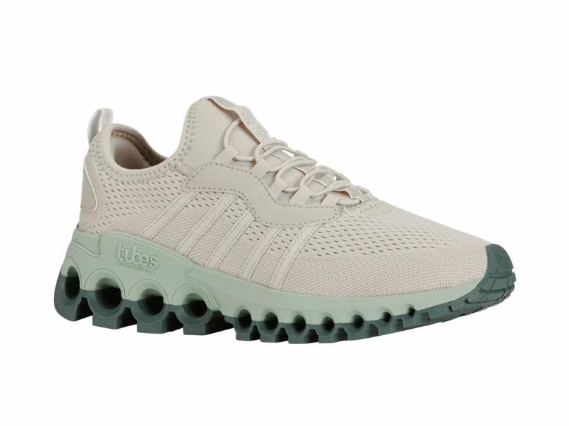 K-Swiss TUBES SLIP-ON Oatmeal/frosty Green/duck Green | Women Lifestyle