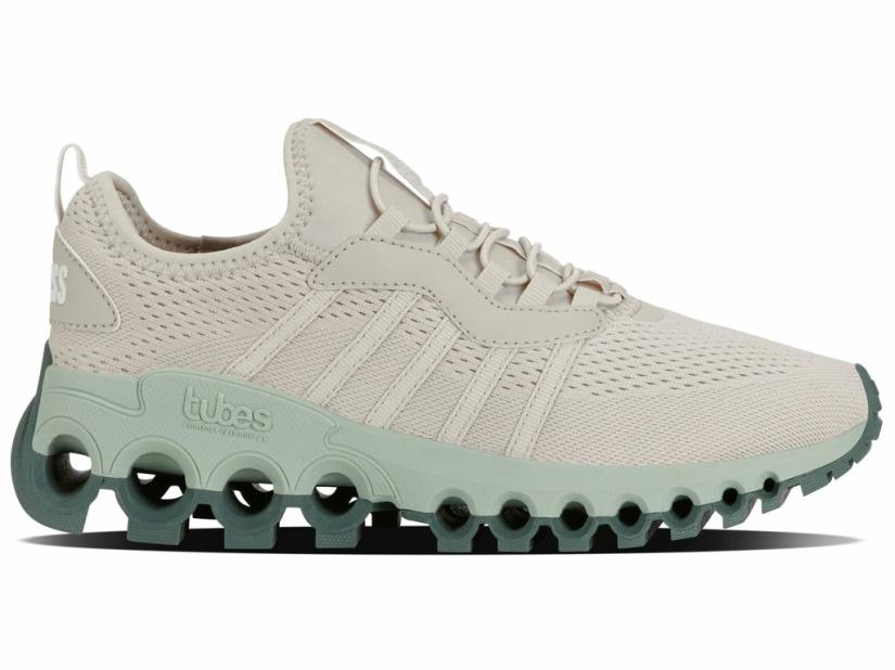 K-Swiss TUBES SLIP-ON Oatmeal/frosty Green/duck Green | Women Lifestyle