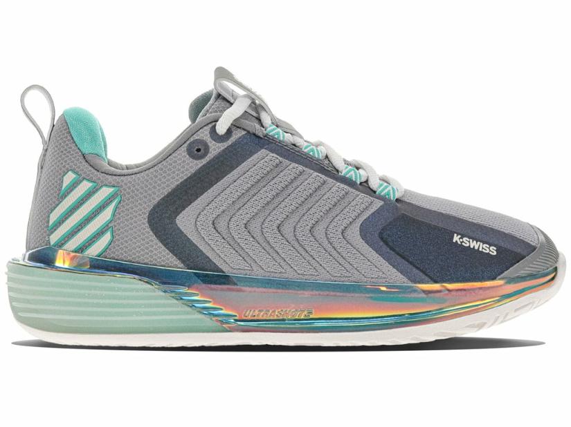 K-Swiss ULTRASHOT 3 Alloy/brilliant White/ Turquoise | Women Tennis