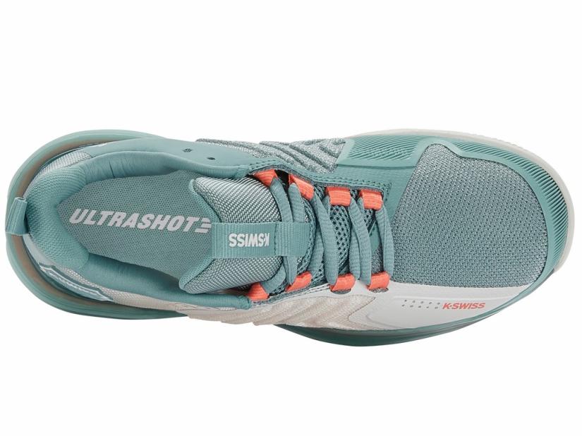 K-Swiss ULTRASHOT 3 Blanc De Blanc/nile Blue/desert Flower | Women Tennis