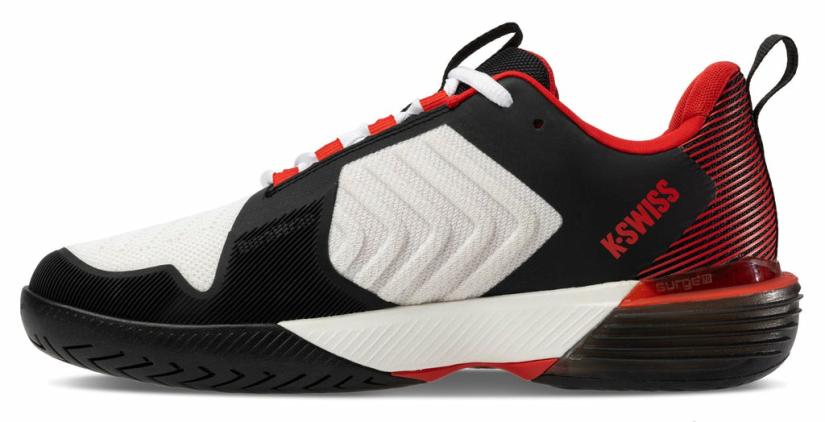 K-Swiss ULTRASHOT 3 Bright White/stretch Limo/high Risk Red | Men Tennis