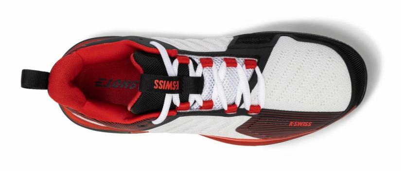K-Swiss ULTRASHOT 3 Bright White/stretch Limo/high Risk Red | Men Tennis