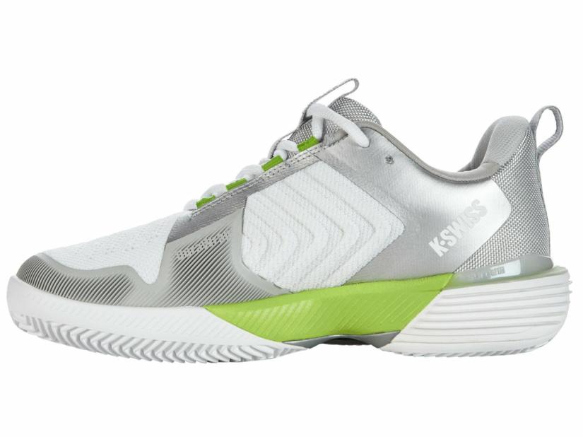 K-Swiss ULTRASHOT 3 HB White/gray Violet/lime Green | Women Tennis