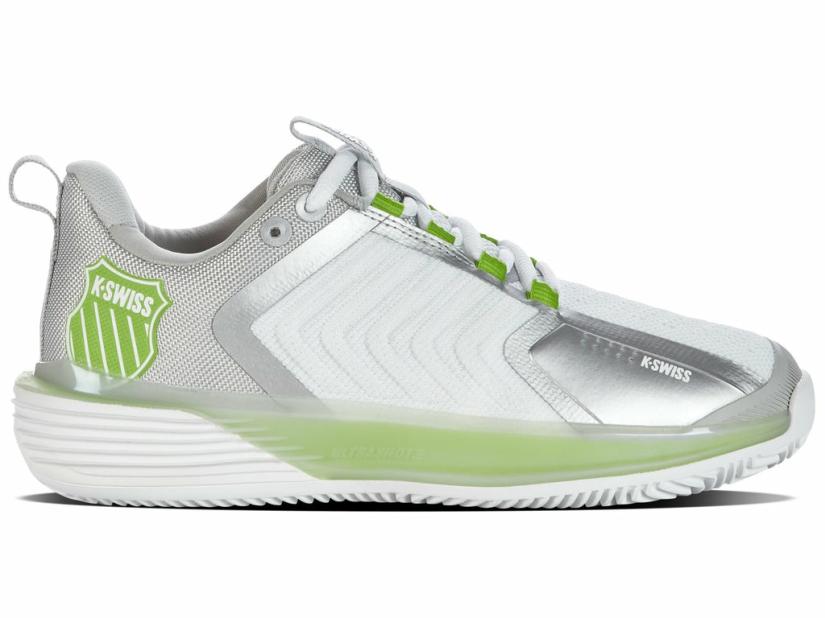 K-Swiss ULTRASHOT 3 HB White/gray Violet/lime Green | Women Tennis