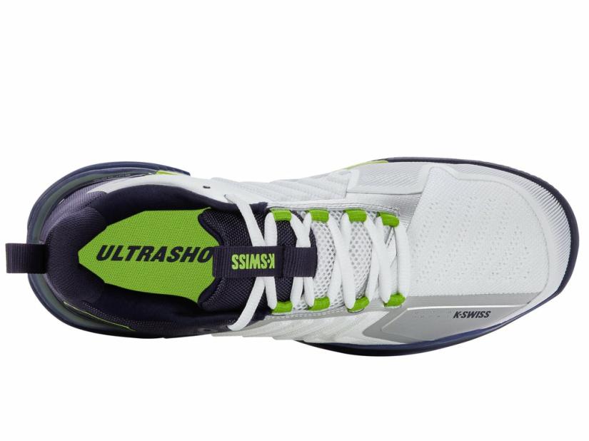 K-Swiss ULTRASHOT 3 HB White/peacoat/lime Green | Men Tennis