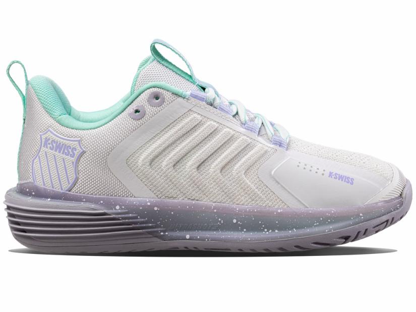 K-Swiss ULTRASHOT 3 Nimbus Cloud/lilac Gray/neon Purple | Women Tennis