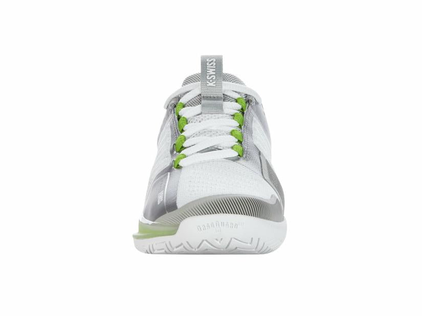 K-Swiss ULTRASHOT 3 White/gray Violet/lime Green | Women Tennis