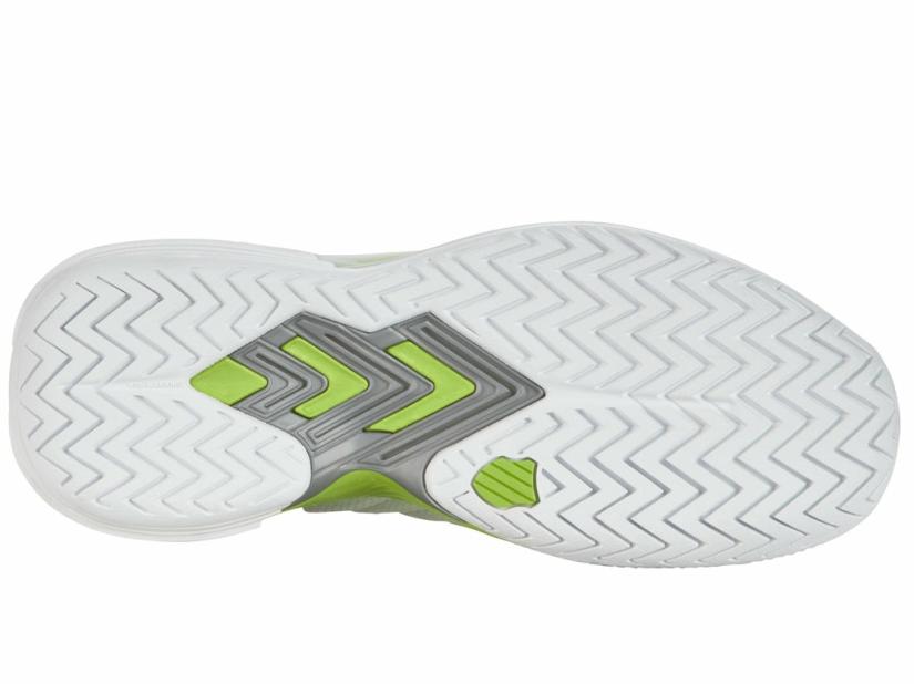 K-Swiss ULTRASHOT 3 White/gray Violet/lime Green | Women Tennis