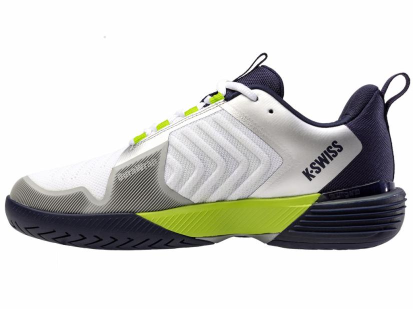K-Swiss ULTRASHOT 3 White/peacoat/lime Green | Men Tennis