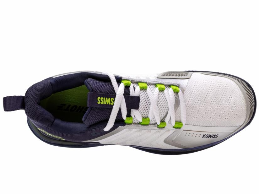 K-Swiss ULTRASHOT 3 White/peacoat/lime Green | Men Tennis