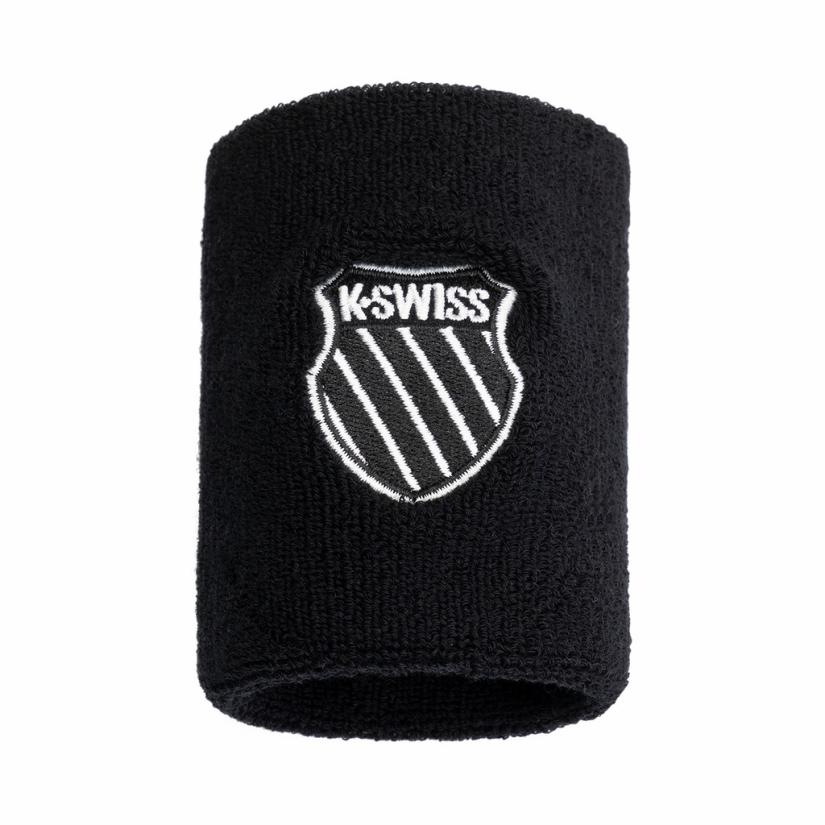 K-Swiss UNISEX COURT DOUBLE WRISTBAND Black | Men Accessories