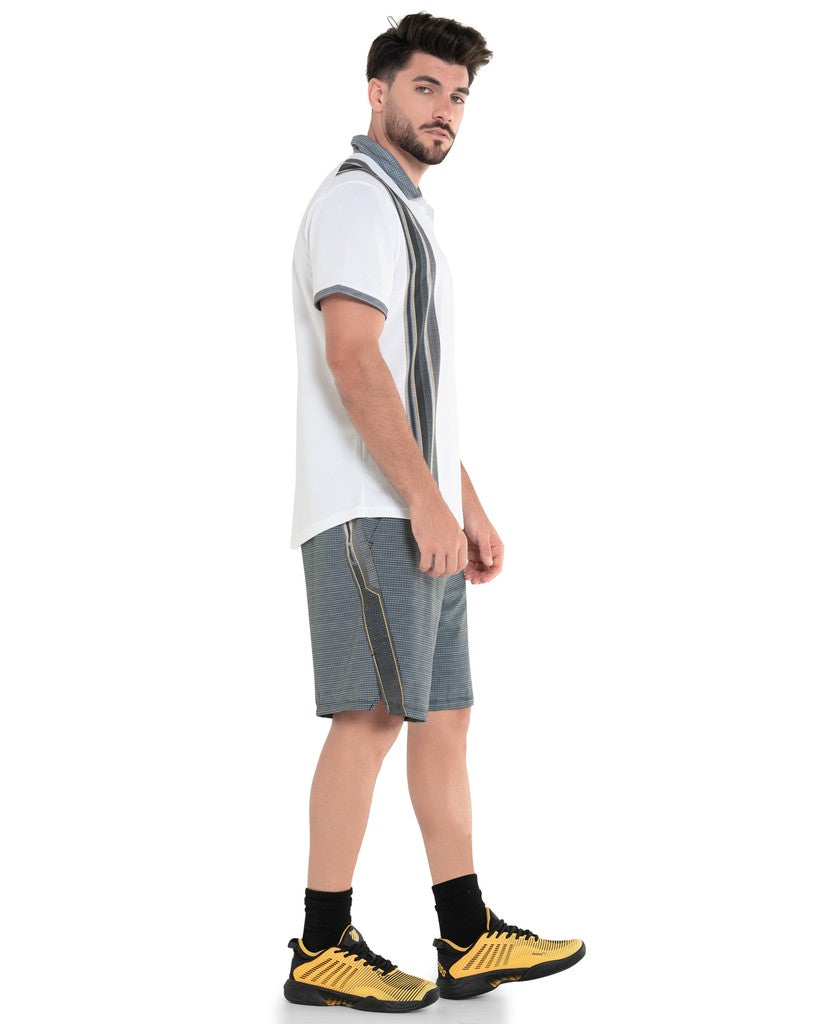 K-Swiss VERTICAL POLO S/S White | Men Tennis &amp; Pickleball