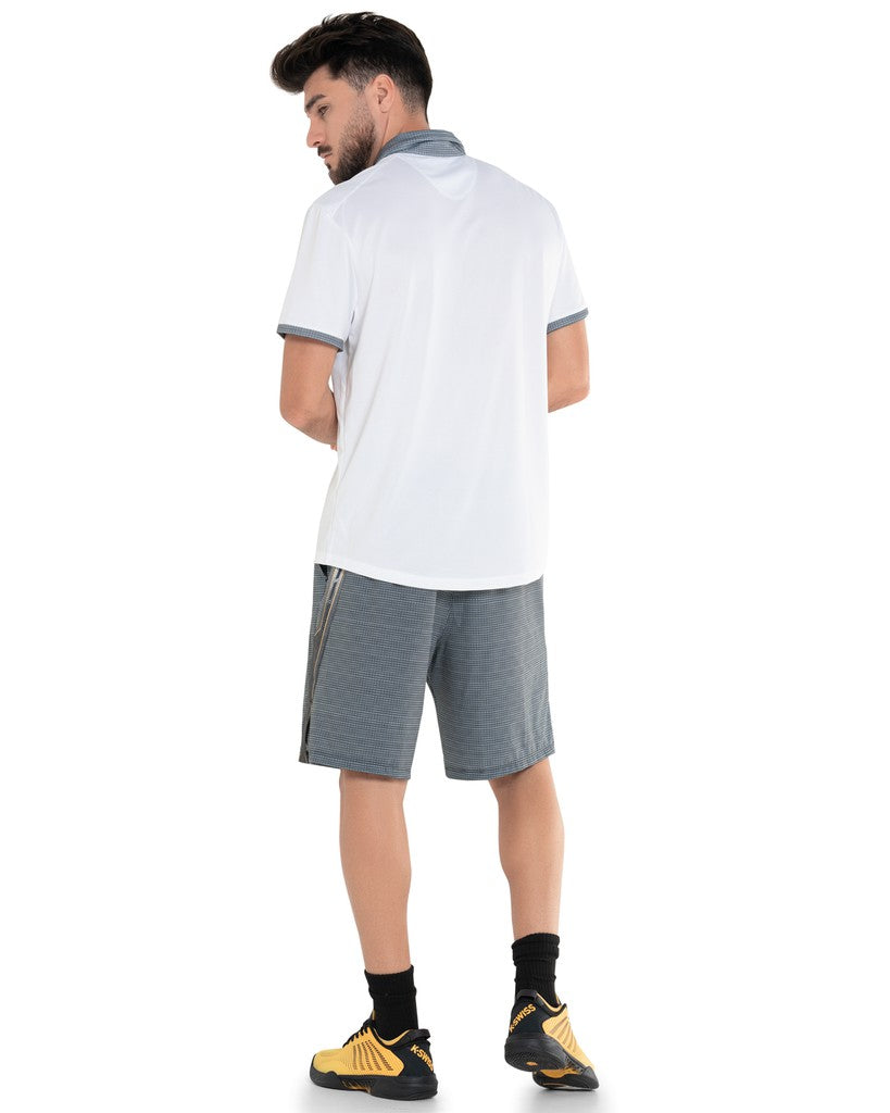 K-Swiss VERTICAL POLO S/S White | Men Tennis &amp; Pickleball