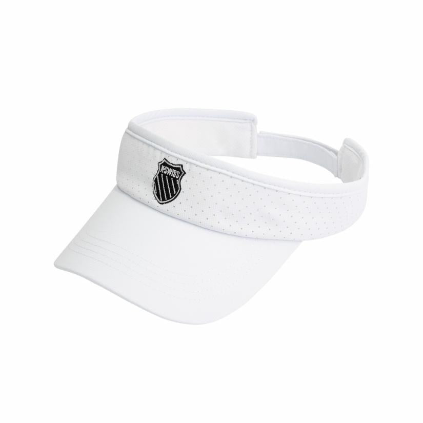 K-Swiss WOMEN LASER COURT VISOR White | Women Hats &amp; Headwear
