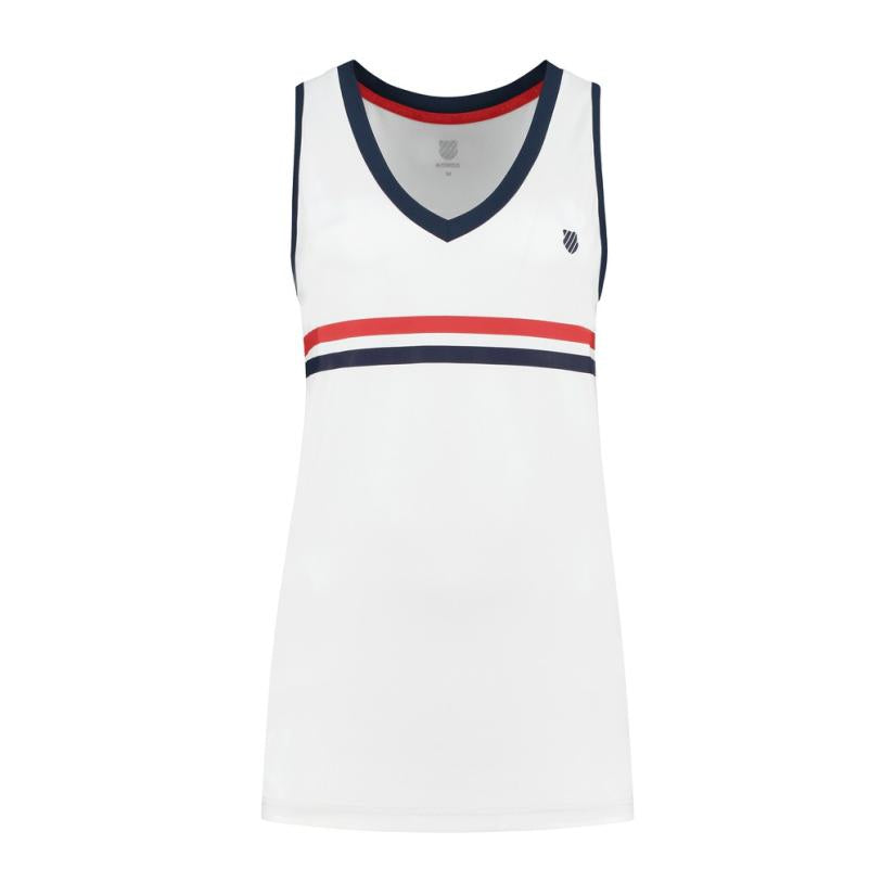 K-Swiss WOMENS HERITAGE SPORT TANK TOP White | Women Tennis &amp; Pickleball
