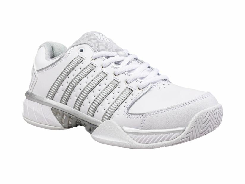 K-Swiss WOMENS HYPERCOURT EXPRESS LEATHER White/silver/glacier Gray | Women Tennis