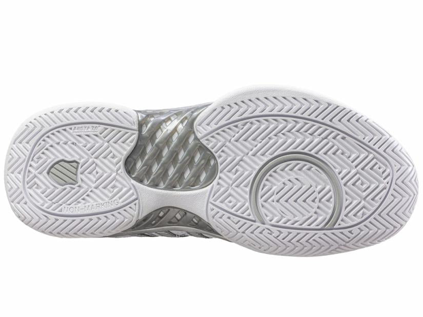K-Swiss WOMENS HYPERCOURT EXPRESS LEATHER White/silver/glacier Gray | Women Tennis