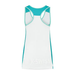 K-Swiss WOMENS HYPERCOURT SPEED TANK White / Algiers Blue | Women Tennis