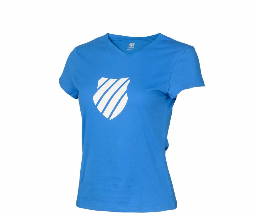 K-Swiss WOMENS LOGO TEE Blue | Women Tennis