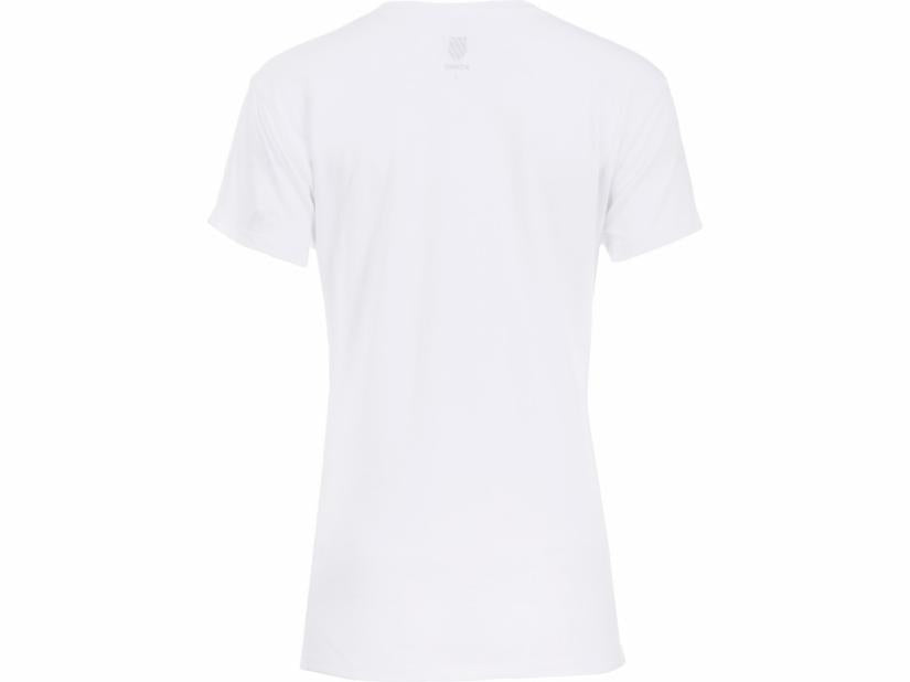 K-Swiss WOMENS PICKLEBALL T-SHIRT White/blue/red | Women T-Shirts &amp; Tops